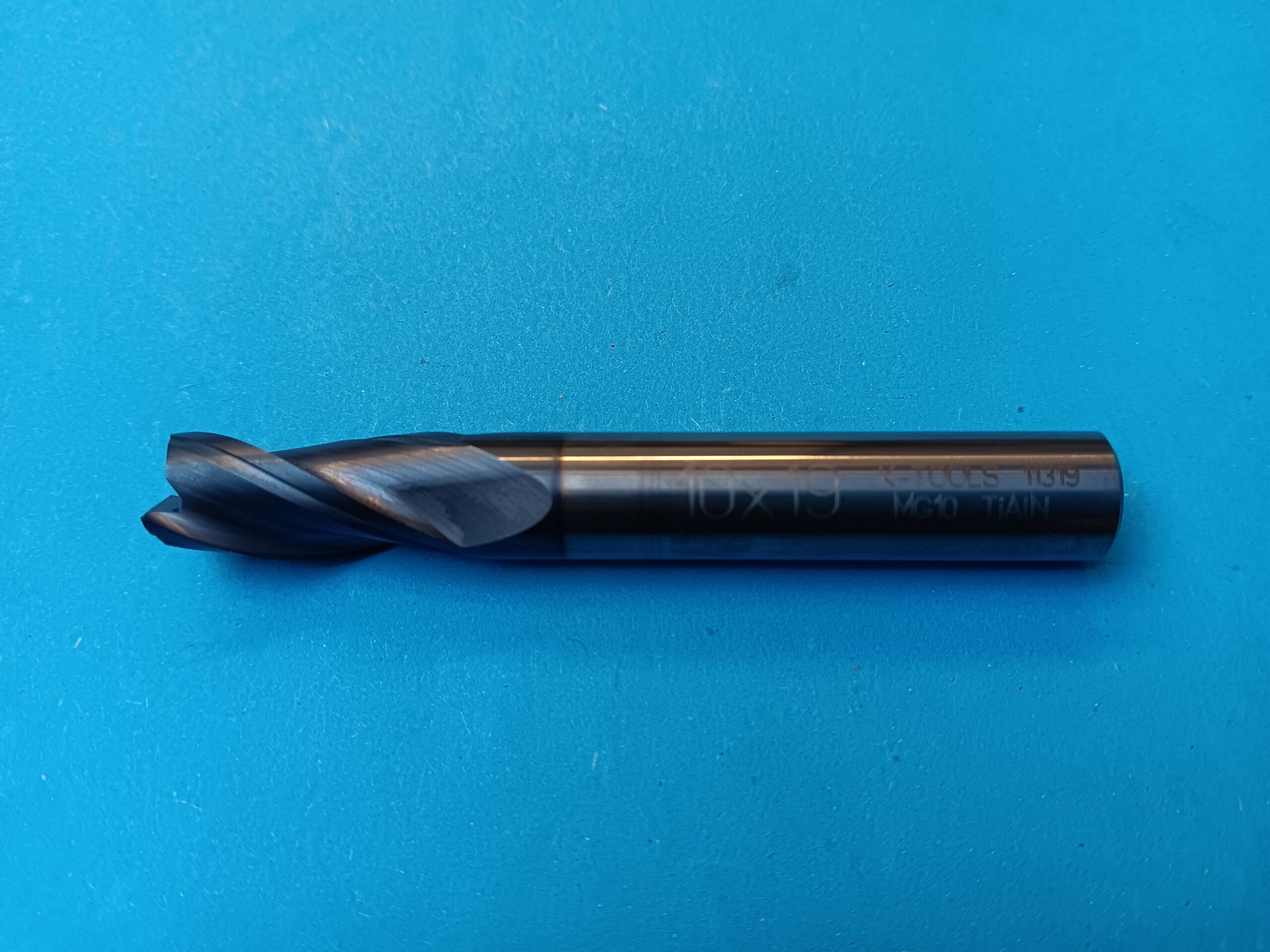 Tvrdokovová fréza stopková K-tools D10 TiAlN 11319 10x19 MG10 - Obrázek 2